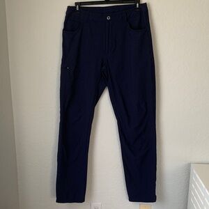 Patagonia Men's Navy Blue Hiking Pants Pockets Outdoors Size 35